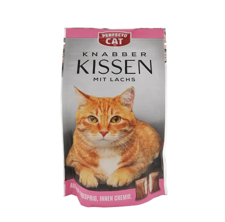 Recompense tip pernute pentru pisici Perfecto Cat, cu somon, 50 g, 2232PE [0]