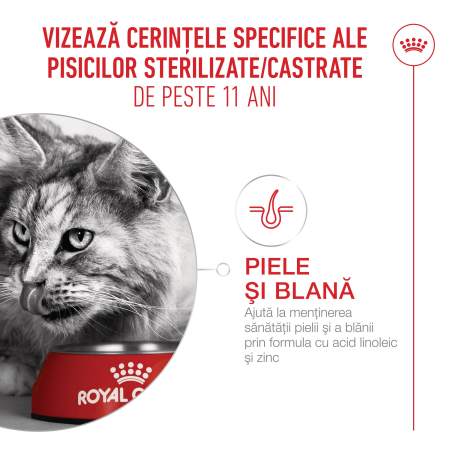 Royal Canin Ageing  Sterilised 11+ hrana uscata pentru pisici, 400g [4]