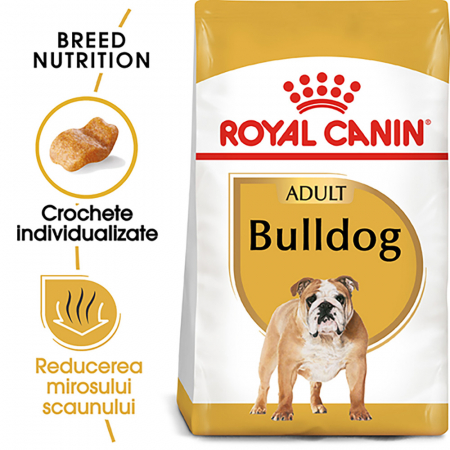 Hrană uscată - Hrana uscata pentru caini Royal Canin Bulldog Adult, 12kg