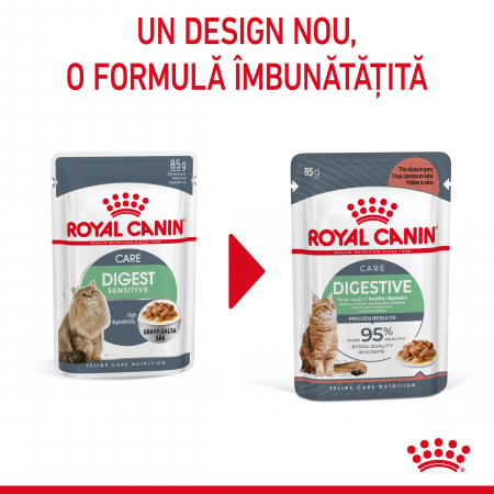 Royal Canin Digest Sensitive Care Adult hrana umeda pisica, confort digestiv (in sos), 12 x 85 g [2]