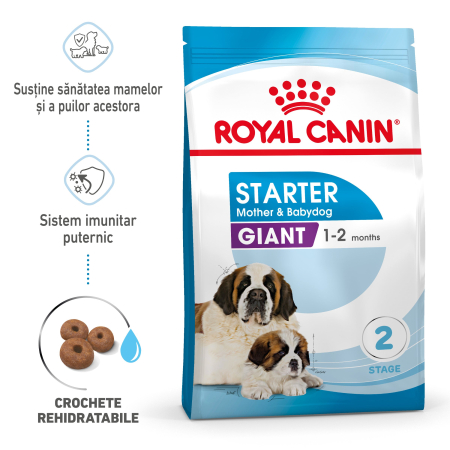 Royal Canin Giant Starter Mother & Babydog, mama si puiul, hrana uscata caine, 15 kg [8]