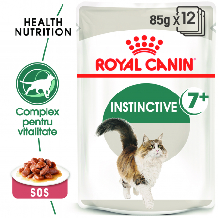 Pisici - Royal Canin Instinctive 7+ hrana umeda pisica (in sos), 12 x 85 g