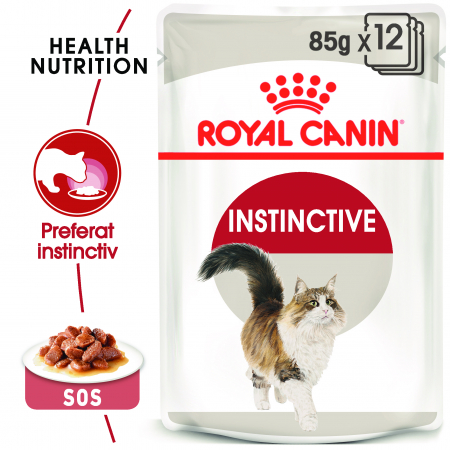 Hrană umedă - Royal Canin Instinctive Adult hrana umeda pisica (in sos), 12 x 85 g