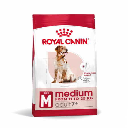 Hrană uscată - Royal Canin Medium Adult 7+  hrana uscata caine, 15 kg