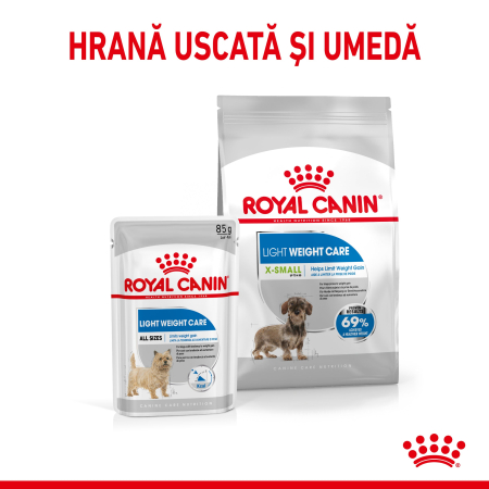 Royal Canin XSMALL Mini Light Weight Care Adult hrana uscata caine pentru limitarea cresterii in greutate, 1.5 kg [4]