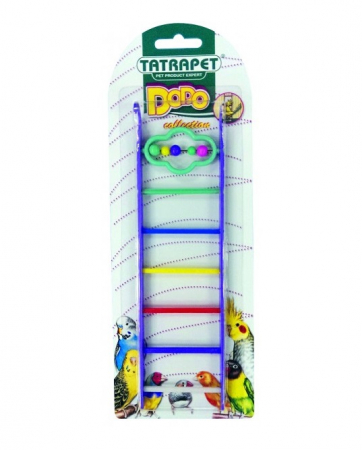 Păsări - Scara cu margele pentru pasari Tatrapet Dodo, 21 cm