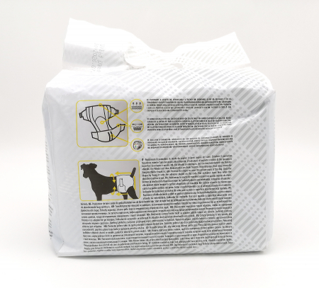 Scutece pentru caini, Croci Dog Nappy, model jeans, XL, 40 [2]