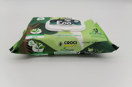 Servetele umede pentru caini si pisici Croci, biodegradabile, cu clorhexidina si ceai verde, 30 bucati [2]