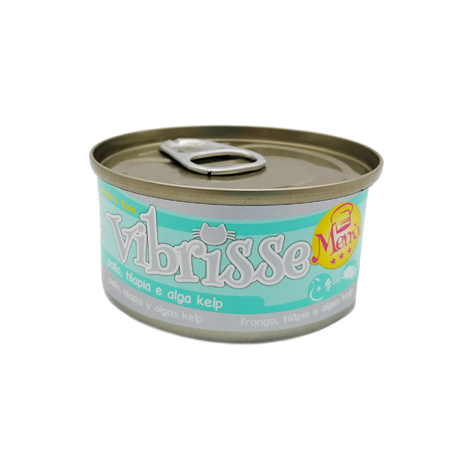 Hrană umedă - Hrana umeda pentru pisici Croci Vibrisse, Pui, peste Tilapia si alge Kelp, 6 x 70g