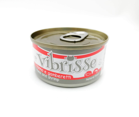 Hrana umeda pentru pisici Croci Vibrisse Natural, Ton si creveti, 6 x 70g [0]