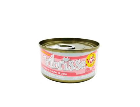 Hrana umeda pentru pisici Vibrisse, ton si inimi de pui, 6  x 70g [1]