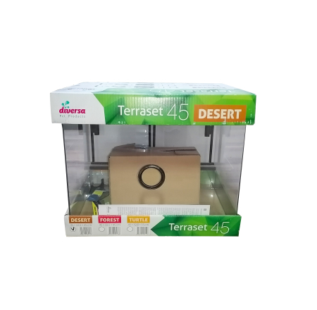 Set terariu si accesorii, Diversa, Desert 45, pentru animale de desert, 45x32.5x35 cm [2]