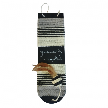 Sisal pentru pisici Bobby Time, 73 x 12.5 cm, Negru [1]