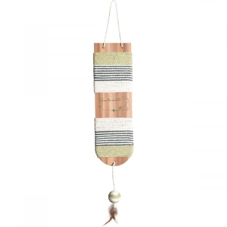 Pisici - Sisal pentru pisici Bobby Time, 73 x 12.5 cm, Verde