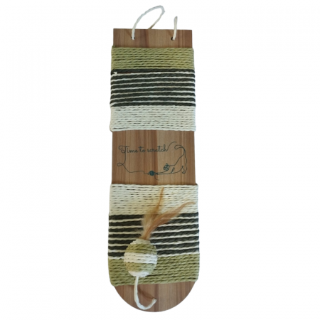 Sisal pentru pisici Bobby Time, 73 x 12.5 cm, Verde [1]