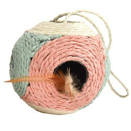 Pisici - Sisal pentru pisici Bobby Facette, 18 x 11 cm, Roz