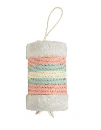 Pisici - Sisal pentru pisici Bobby Roll, 18 x 11 cm, Roz
