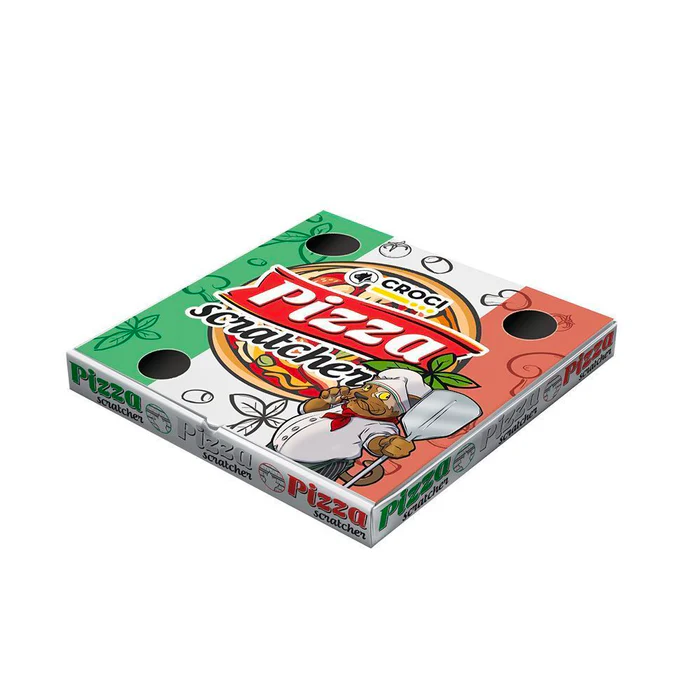 Pisici - Sisal pentru pisici Croci Pizza Love, 40 x 40 x 6.5 cm, carton, cu catnip