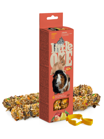 Hrană - Gustare cu fructe pentru porcusorii de Guinnea Little One, 2 x 60g