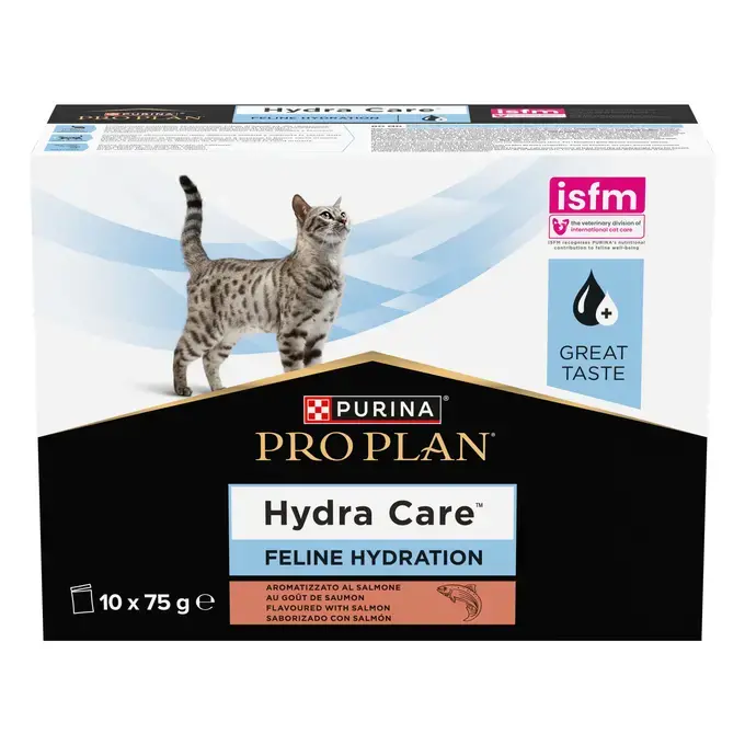 Supliment de hidratare pentru pisici Purina Pro Plan HydraCare, Somon, 10 x 75g [1]