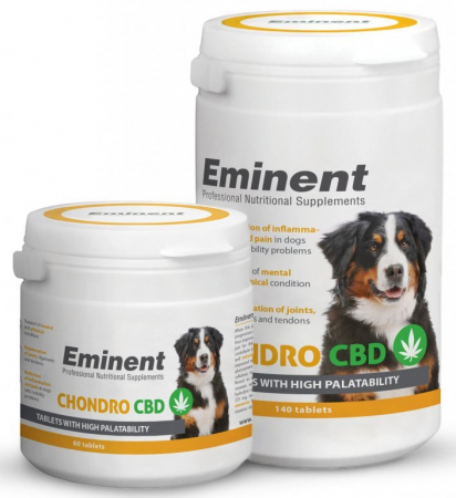 Suplimente - Supliment nutritiv pentru caini Eminent Chondro CBD, 60 de tablete