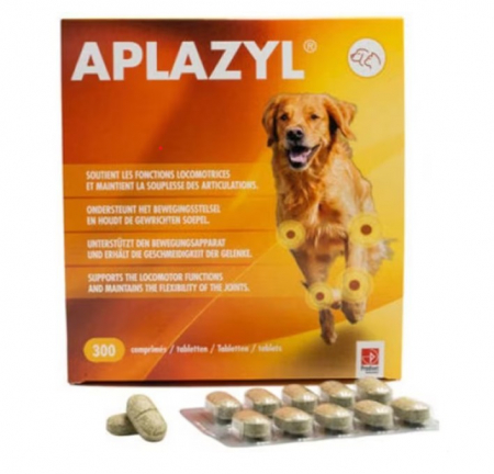 Câini - Supliment nutritiv pentru sustinerea articulatiilor la caini si pisici, Aplazyl, 300 tablete