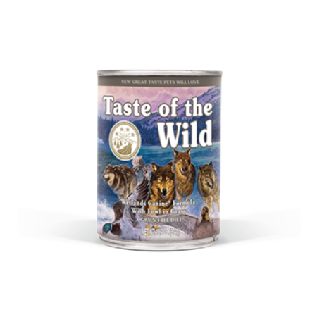 Câini - Hrana umeda pentru caini Taste Of The Wild Wetlands, Rata, 390g