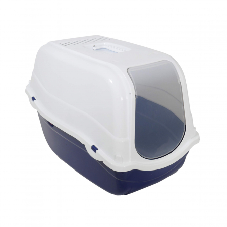 Litiere - Toaleta pentru pisici Croci Romeo, Cu filtru, albastru