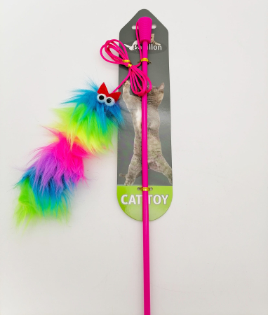 Undita cu jucarie pentru pisici, Papillon, 84 cm, 240074, roz [3]