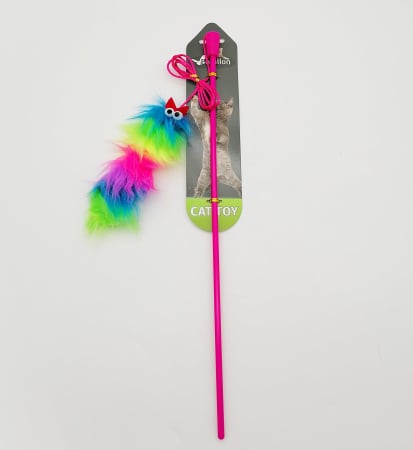 Undita cu jucarie pentru pisici, Papillon, 84 cm, 240074, roz [2]
