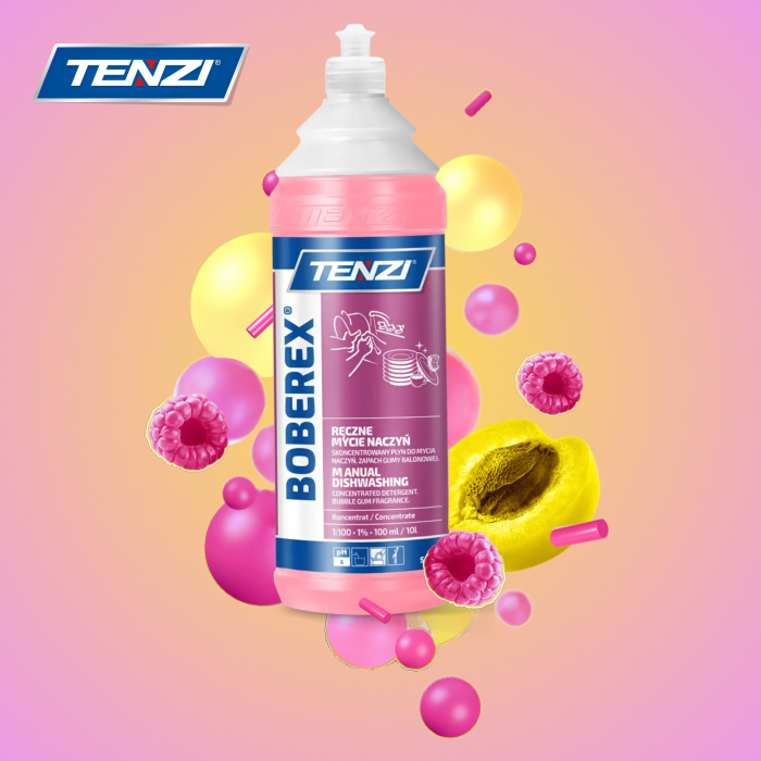 Detergent de vase concentrat Boberex, Bubble Gum, 1 Litru, Tenzi [4]