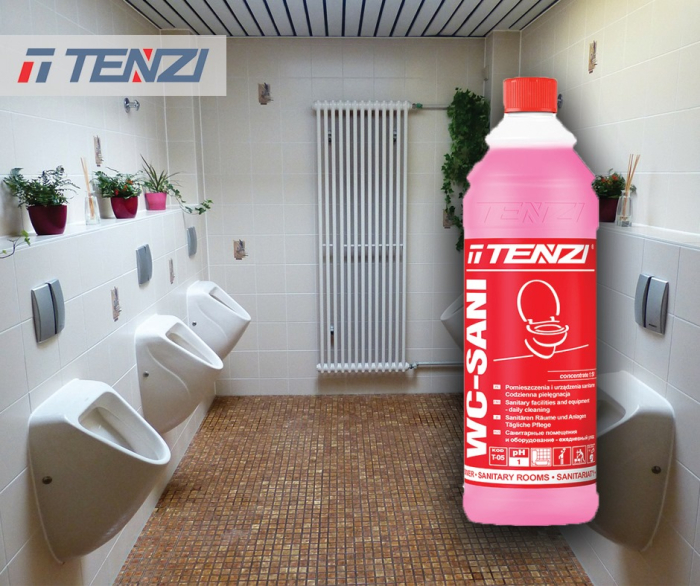 Detergent gel pentru spatii sanitare, anticalcar si rugina, WC-Sani, 1 Litru, Tenzi [2]