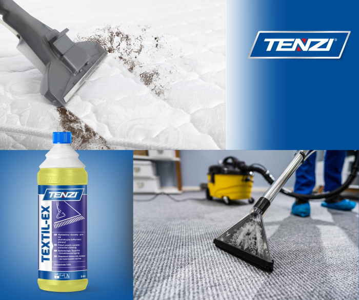 Detergent pentru covoare, mochete si tapiterii (extractie) Textil EX, 1 litru, Tenzi [2]