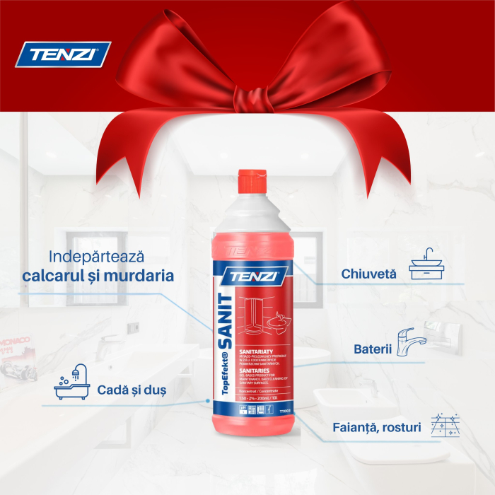 Solutie anticalcar concentrata TopEfekt Sanit, 1 litru, Tenzi [6]