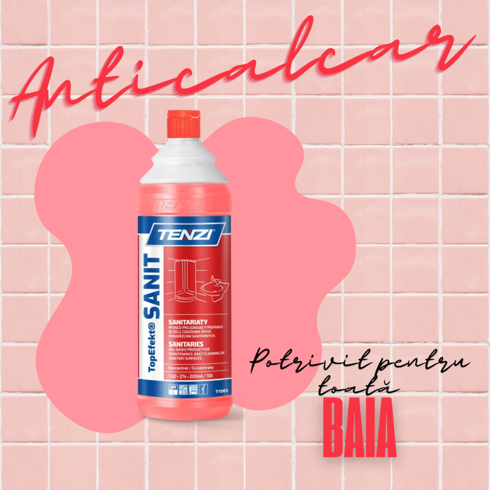 Solutie anticalcar concentrata TopEfekt Sanit, 1 litru, Tenzi [7]