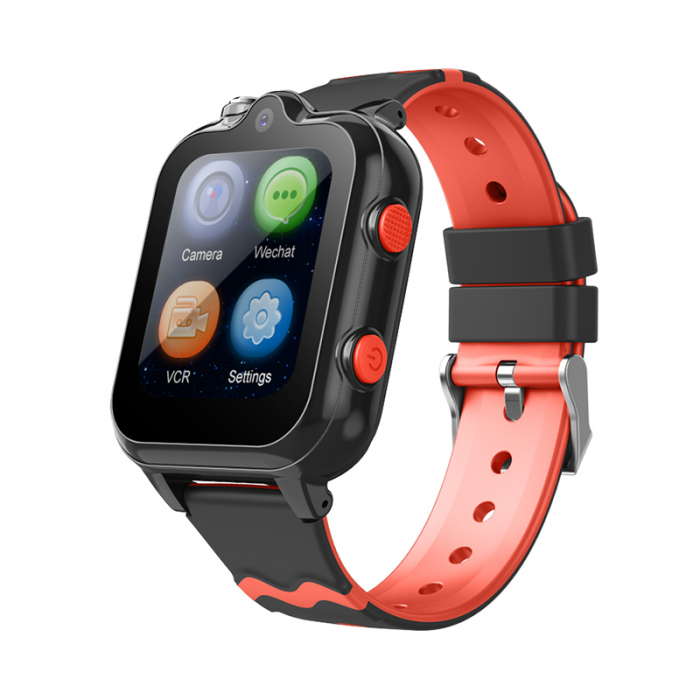 RESIGILAT - Ceas smartwatch copii cu localizare si telefon, 1.69 inch, Camera HD dubla, Slot cartela SIM, Apel video, Buton SOS, Monitorizare spion, Negru [3]