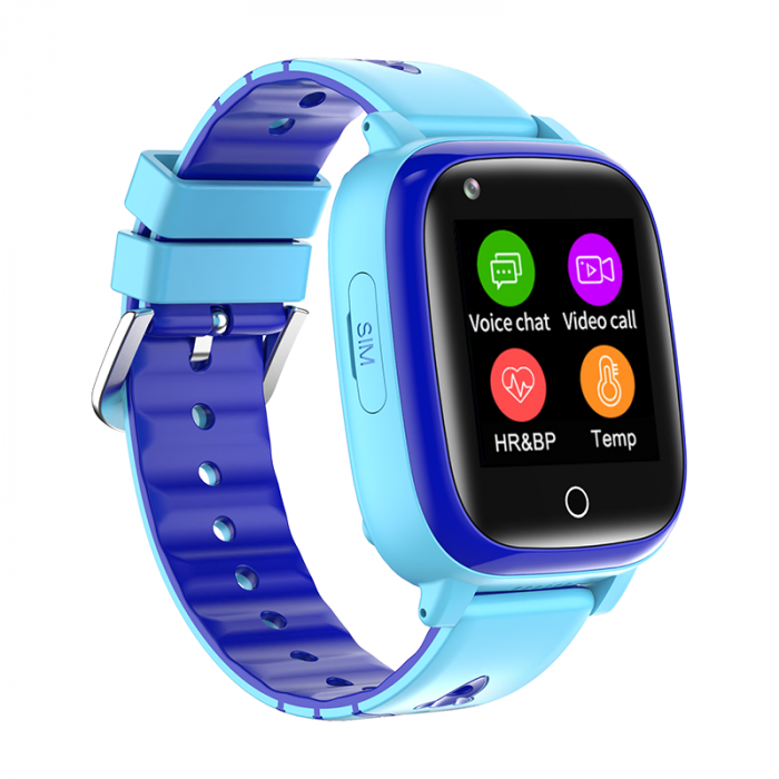 RESIGILAT - Ceas Smartwatch pentru Copii cu Functie Telefon, Localizare GPS, Display Touchscreen 1.3 inch, Camera, Lanterna, Apel video, Monitorizare Spion, Buton SOS, Temperatura si Ritm Cardiac, Ped [2]