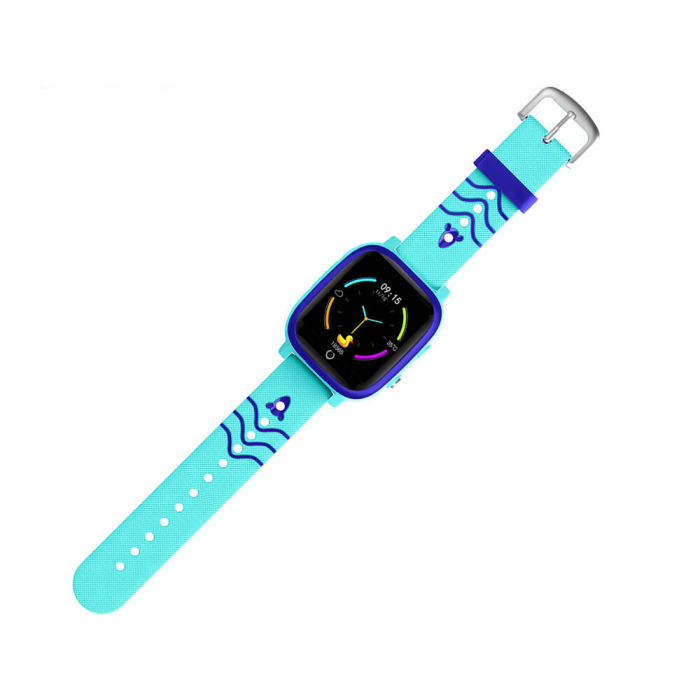 RESIGILAT - Ceas Smartwatch pentru Copii cu Functie Telefon, Localizare GPS, Display Touchscreen 1.3 inch, Camera, Lanterna, Apel video, Monitorizare Spion, Buton SOS, Temperatura si Ritm Cardiac, Ped [5]