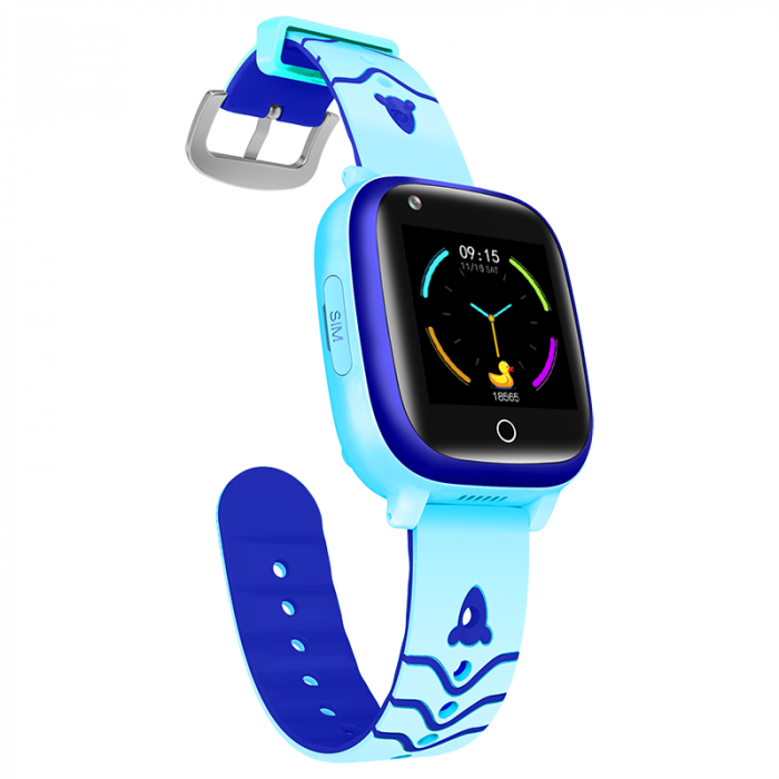 RESIGILAT - Ceas Smartwatch pentru Copii cu Functie Telefon, Localizare GPS, Display Touchscreen 1.3 inch, Camera, Lanterna, Apel video, Monitorizare Spion, Buton SOS, Temperatura si Ritm Cardiac, Ped [4]
