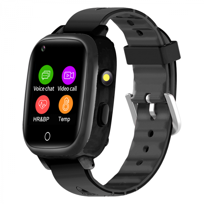 RESIGILAT - Ceas Smartwatch pentru Copii cu Functie Telefon, Localizare GPS, Display Touchscreen 1.3 inch, Camera, Lanterna, Apel video, Monitorizare Spion, Buton SOS, Temperatura si Ritm Cardiac, Ped [2]