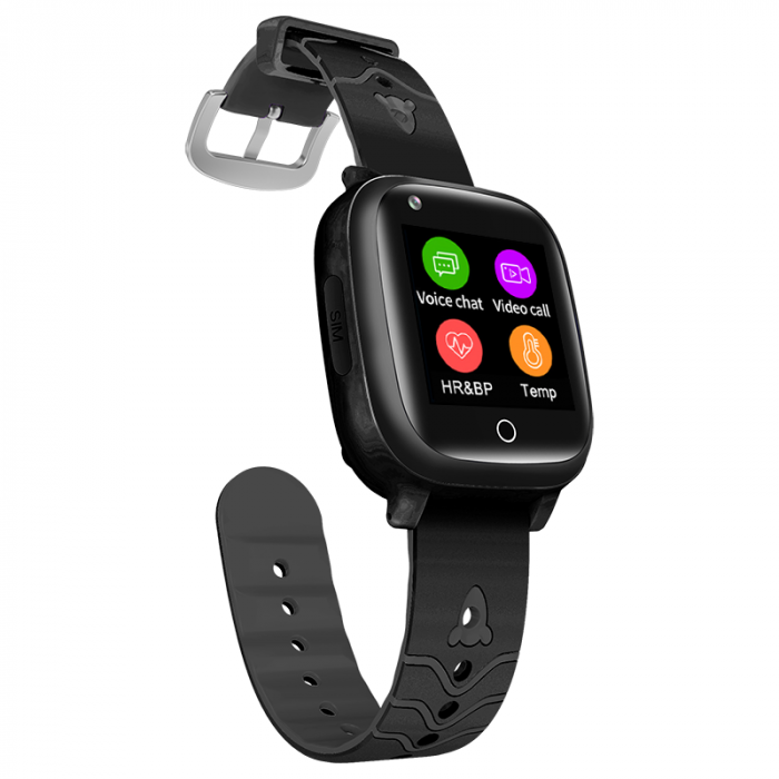 RESIGILAT - Ceas Smartwatch pentru Copii cu Functie Telefon, Localizare GPS, Display Touchscreen 1.3 inch, Camera, Lanterna, Apel video, Monitorizare Spion, Buton SOS, Temperatura si Ritm Cardiac, Ped [4]