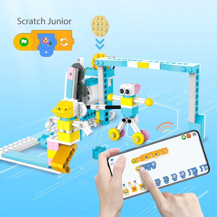 Kit Smart Robot Junior, Educational, STEM, 200 in 1, 400+ piese, +6 ani [5]