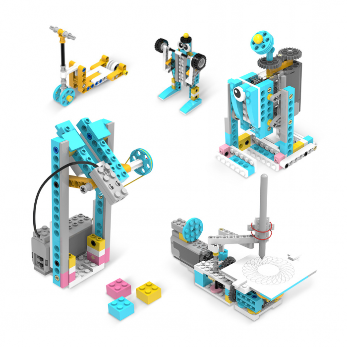 Kit Smart Robot, Set de Robotica Inteligenta, Jucarie Educationala STEM pentru Copii, 72 in 1, 300+ piese, +6 ani [6]