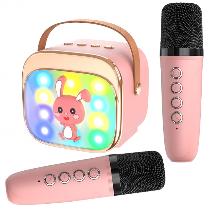 Set karaoke copii cu doua microfoane, Galben [1]