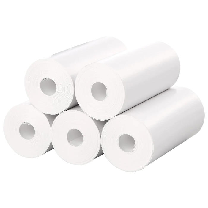 Set 5 Role Hartie de Imprimanta pentru Aparate Foto cu Printare Instant pentru Copii, 10m, Alb [1]