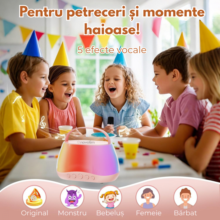 Set de 2 Microfoane Karaoke pentru Copii [4]