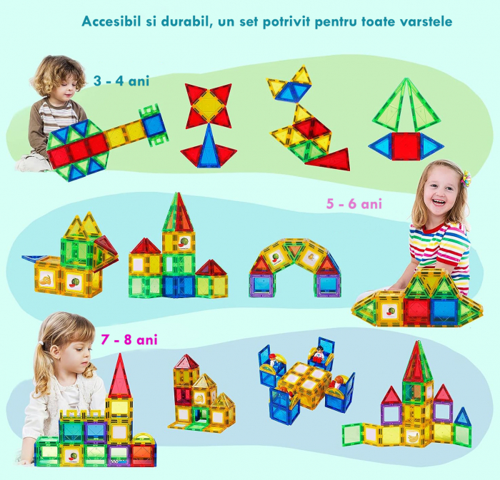 Magnetic Tiles 54 piese [6]