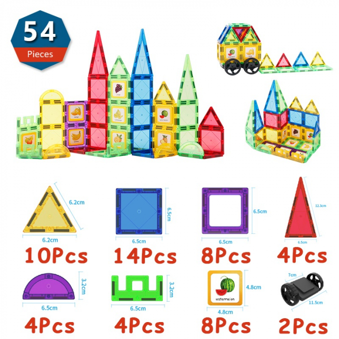 Magnetic Tiles 54 piese [7]
