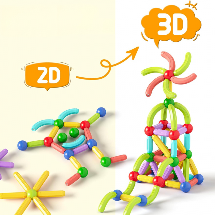 Magnetic Sticks 108 piese [5]