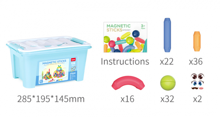 Magnetic Sticks 61 piese [8]
